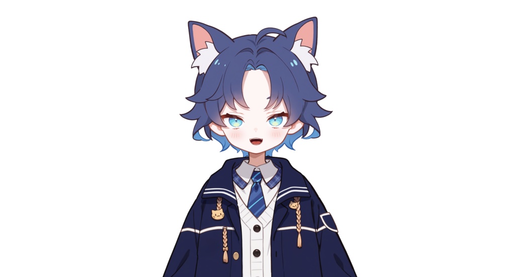 【live2dモデル】青い子猫の男の子|Blue cat boy【VtubeStudio対応】