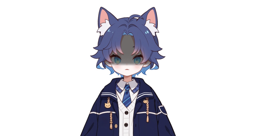 【live2dモデル】青い子猫の男の子|Blue cat boy【VtubeStudio対応】