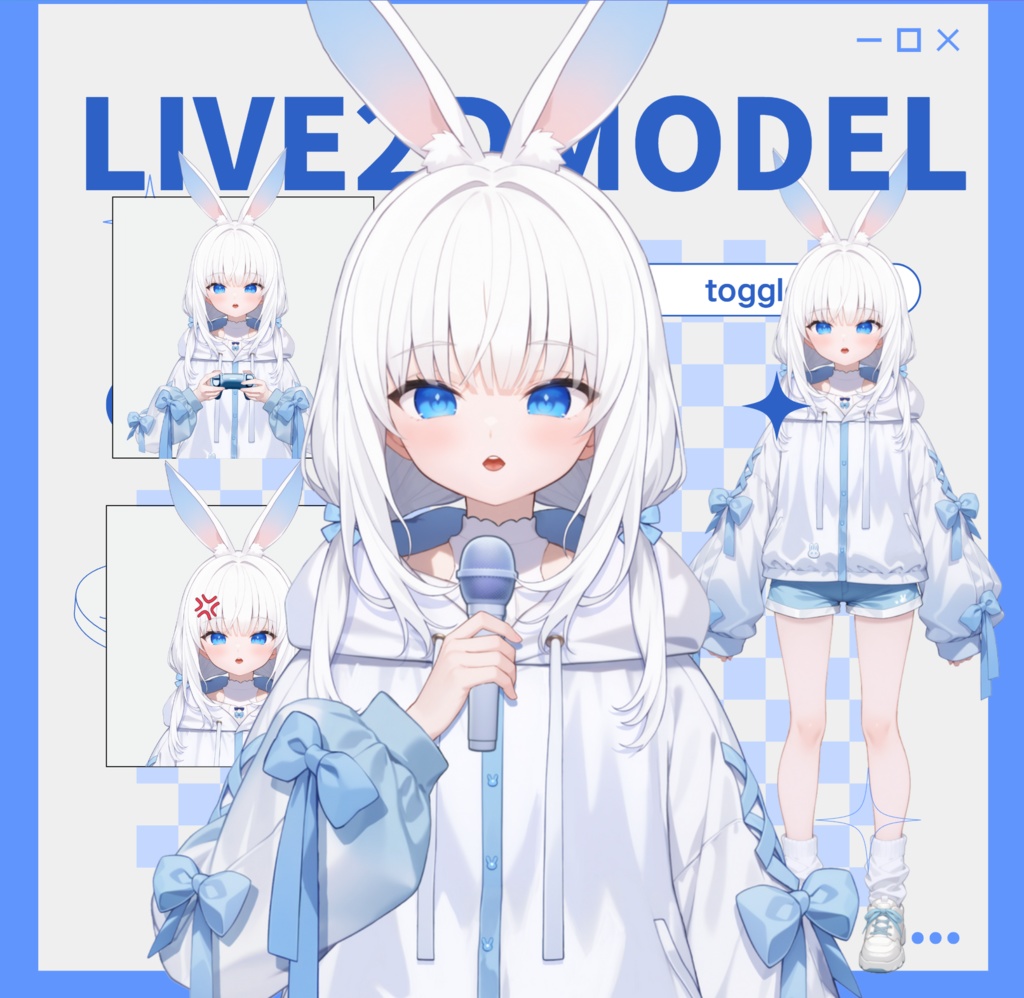【live2dモデル】雪うさぎ|SnowBunny【VTS対応】【独占販売】