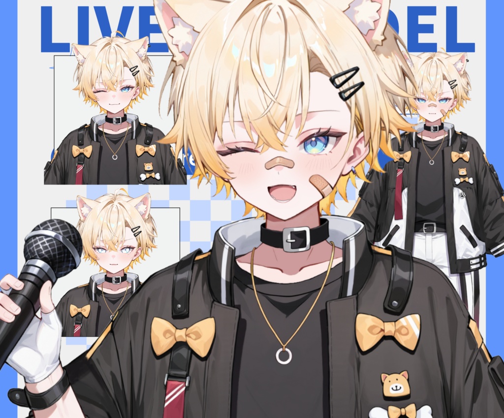 【live2dモデル】オレンジ猫アイドル少年|orange cat boy【VtubeStudio対応】