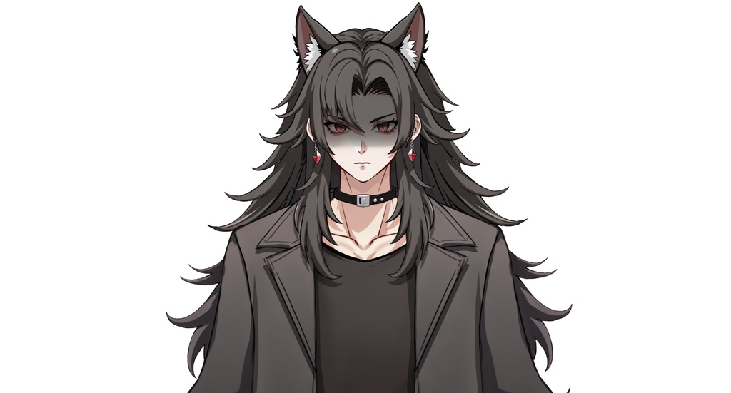 【live2dモデル】ウルフ耳クールな男性|Cool Wolf-eared Male【VTS対応】