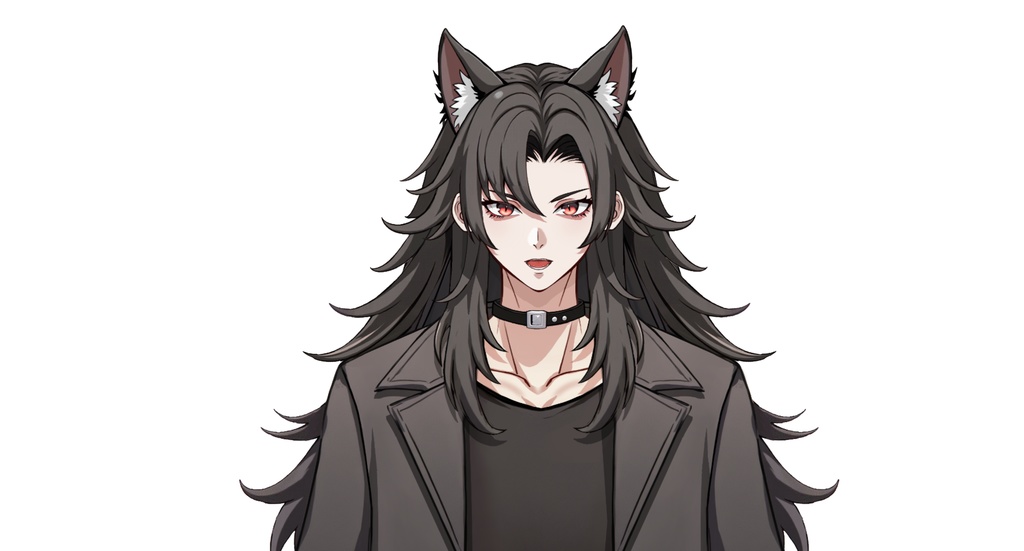 【live2dモデル】ウルフ耳クールな男性|Cool Wolf-eared Male【VTS対応】