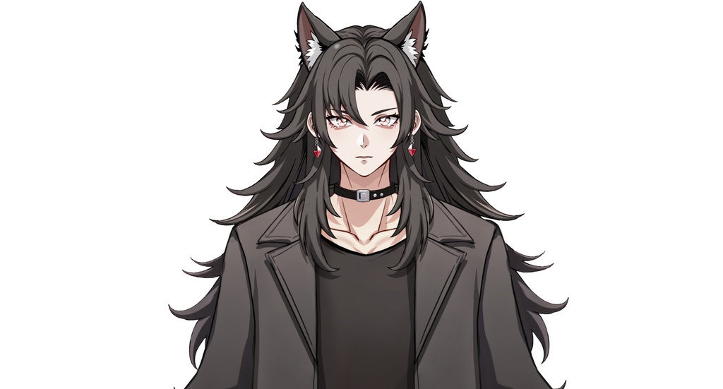 【live2dモデル】ウルフ耳クールな男性|Cool Wolf-eared Male【VTS対応】