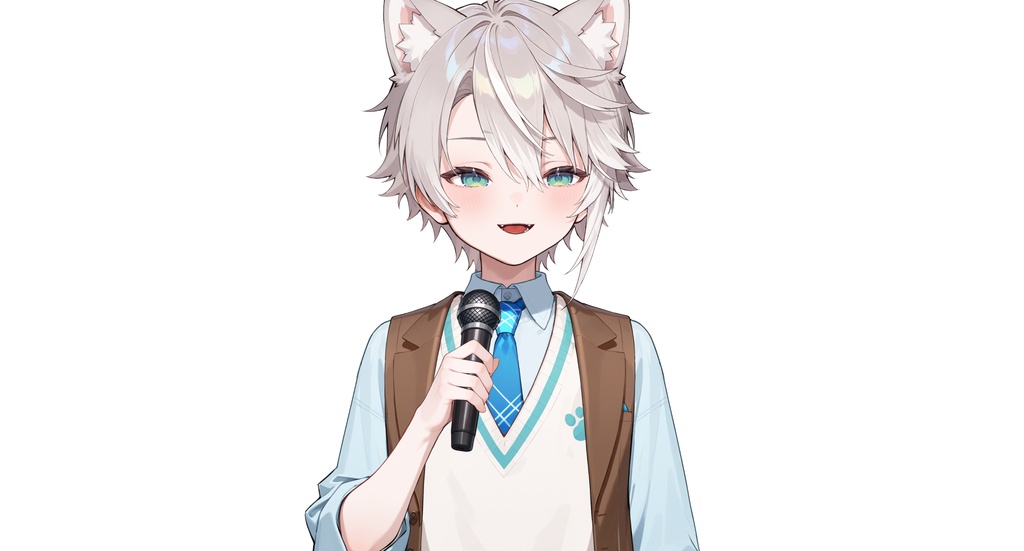 【live2dモデル】ルナ犬耳学園男子|Luna Dog-eared School Boy【VTS対応】