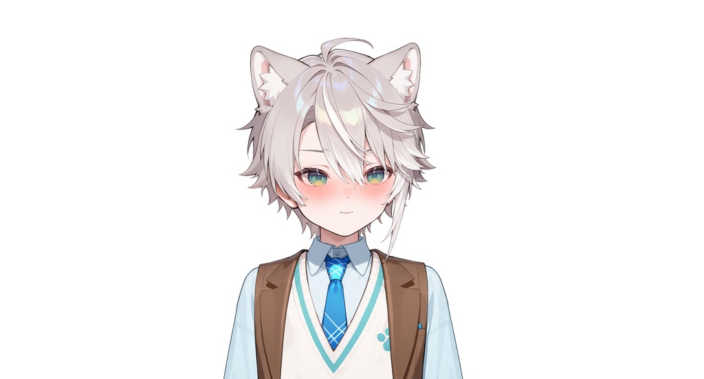 【live2dモデル】ルナ犬耳学園男子|Luna Dog-eared School Boy【VTS対応】