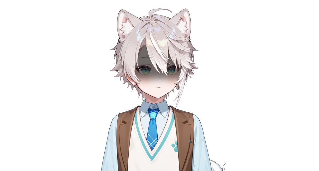 【live2dモデル】ルナ犬耳学園男子|Luna Dog-eared School Boy【VTS対応】