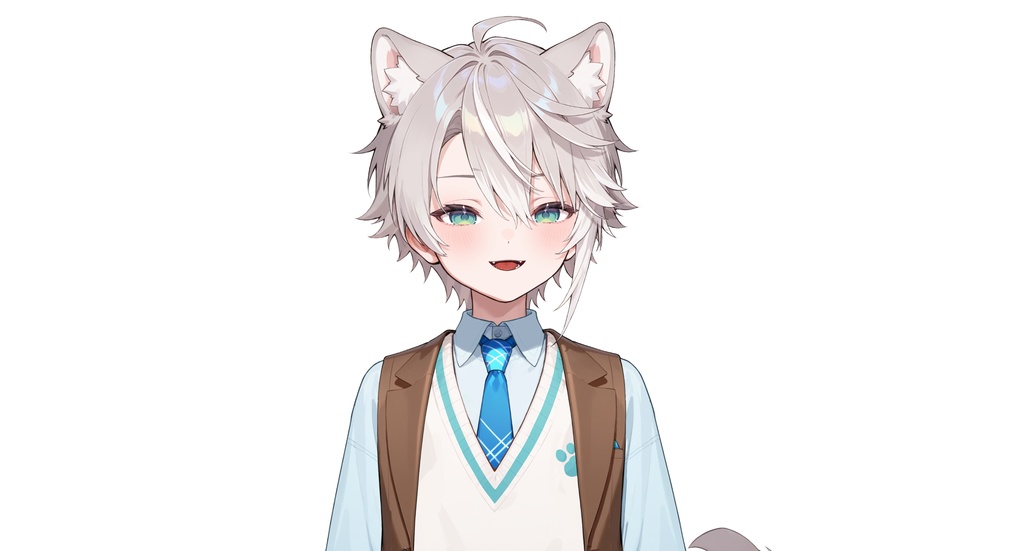 【live2dモデル】ルナ犬耳学園男子|Luna Dog-eared School Boy【VTS対応】