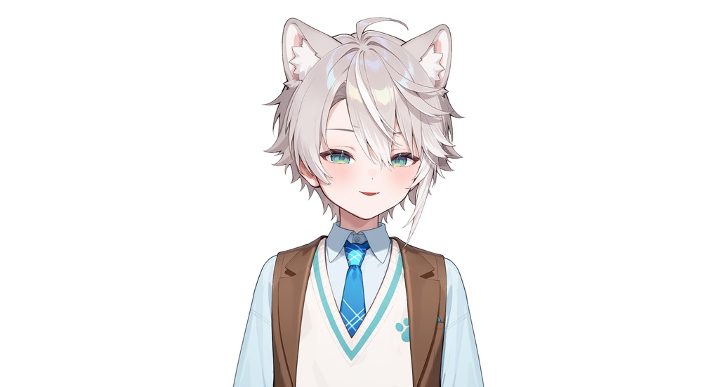 【live2dモデル】ルナ犬耳学園男子|Luna Dog-eared School Boy【VTS対応】