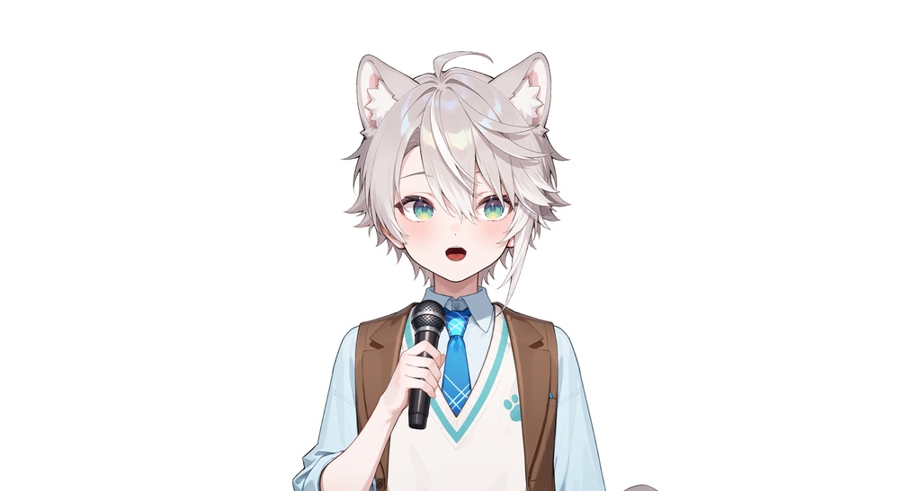 【live2dモデル】ルナ犬耳学園男子|Luna Dog-eared School Boy【VTS対応】