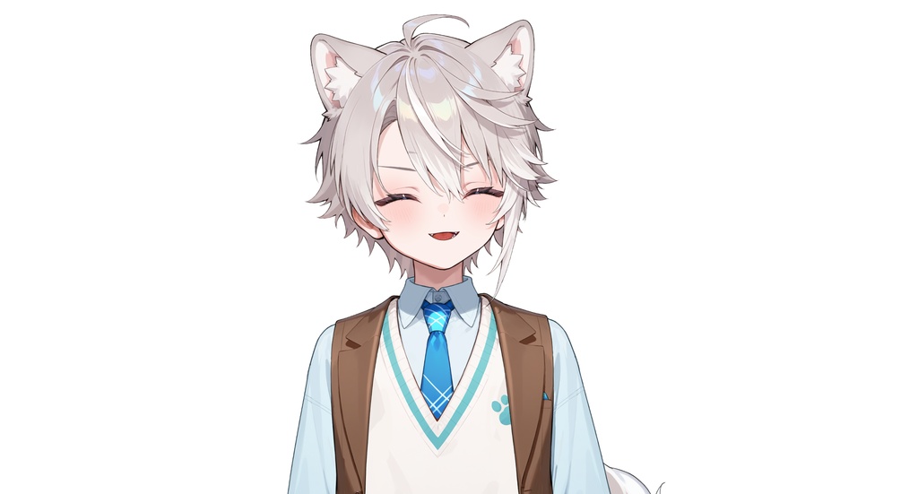 【live2dモデル】ルナ犬耳学園男子|Luna Dog-eared School Boy【VTS対応】