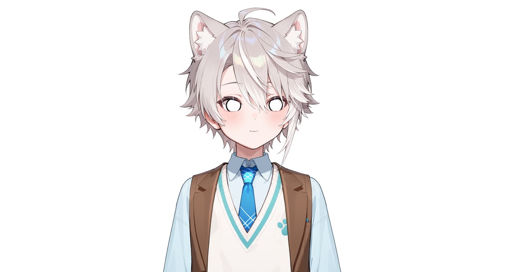 【live2dモデル】ルナ犬耳学園男子|Luna Dog-eared School Boy【VTS対応】