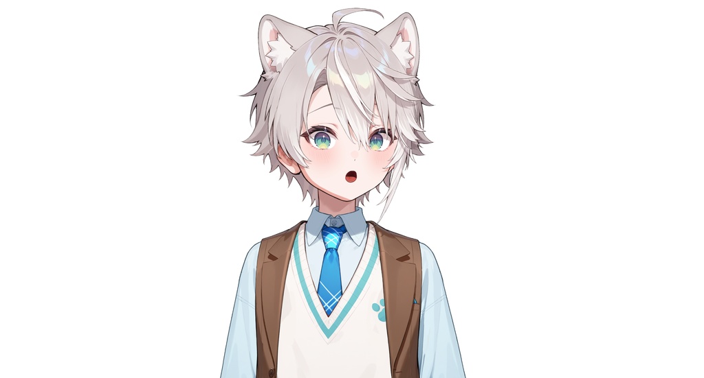 【live2dモデル】ルナ犬耳学園男子|Luna Dog-eared School Boy【VTS対応】