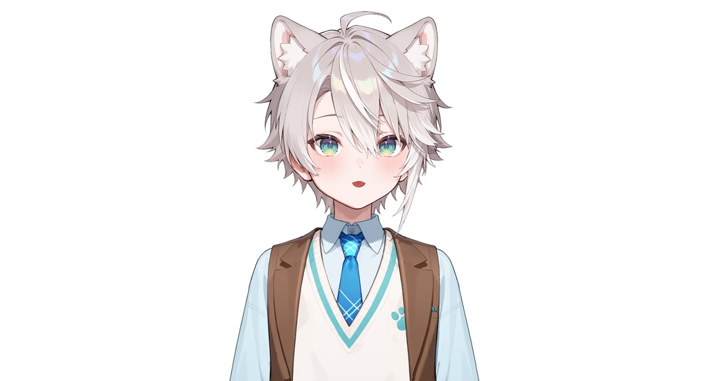【live2dモデル】ルナ犬耳学園男子|Luna Dog-eared School Boy【VTS対応】