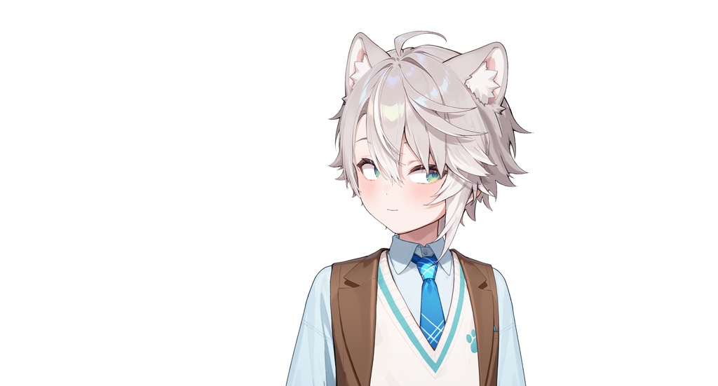 【live2dモデル】ルナ犬耳学園男子|Luna Dog-eared School Boy【VTS対応】