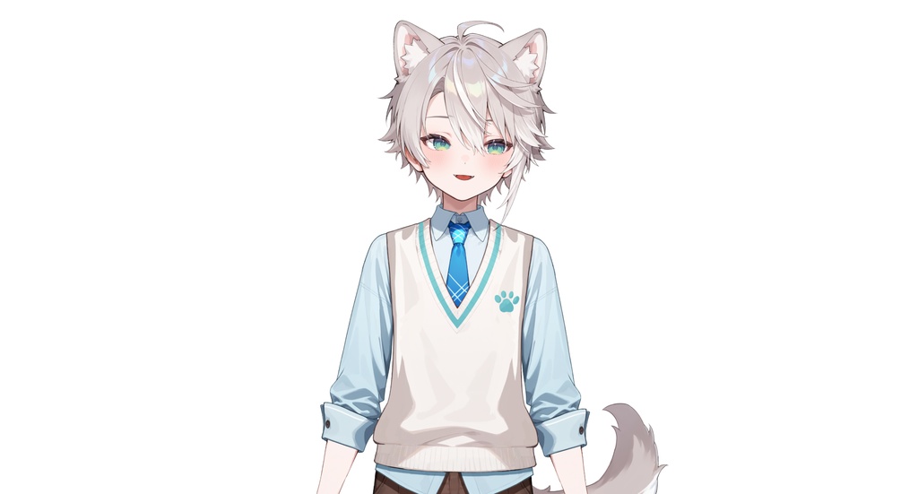 【live2dモデル】ルナ犬耳学園男子|Luna Dog-eared School Boy【VTS対応】