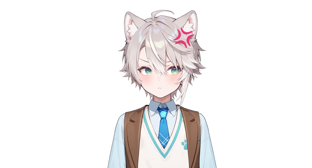 【live2dモデル】ルナ犬耳学園男子|Luna Dog-eared School Boy【VTS対応】