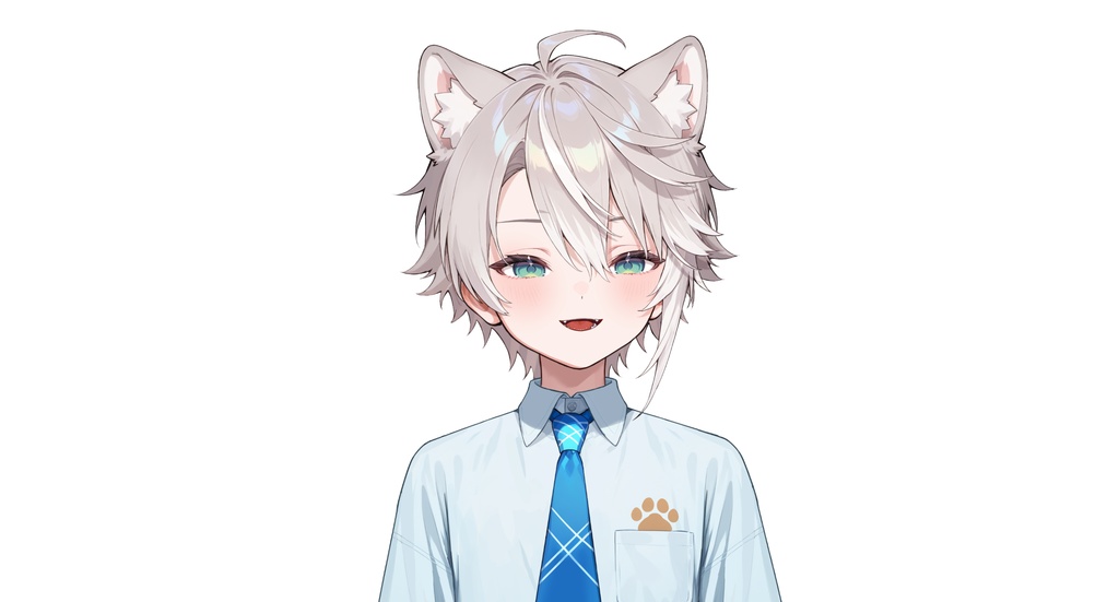 【live2dモデル】ルナ犬耳学園男子|Luna Dog-eared School Boy【VTS対応】