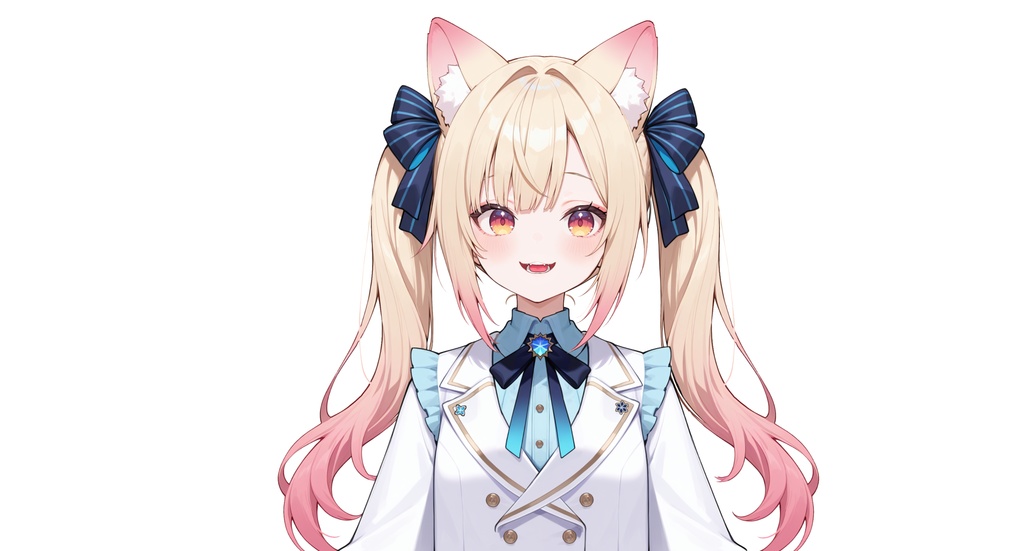 【live2dモデル】猫耳ツインテール少女・髪型変更&ちび化対応・多表情モデル | Cat-eared Twin-tail Girl・Hairstyle Change & Chibi Mode・Multi Expressions【VTS対応】