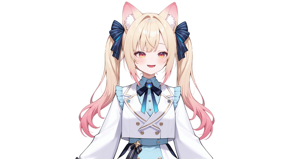 【live2dモデル】猫耳ツインテール少女・髪型変更&ちび化対応・多表情モデル | Cat-eared Twin-tail Girl・Hairstyle Change & Chibi Mode・Multi Expressions【VTS対応】