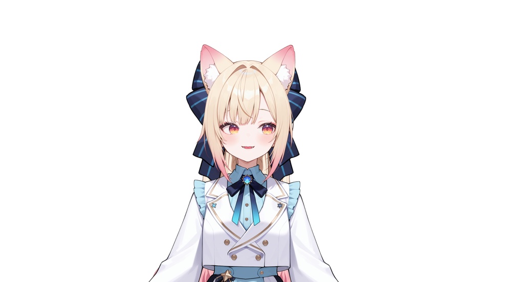 【live2dモデル】猫耳ツインテール少女・髪型変更&ちび化対応・多表情モデル | Cat-eared Twin-tail Girl・Hairstyle Change & Chibi Mode・Multi Expressions【VTS対応】