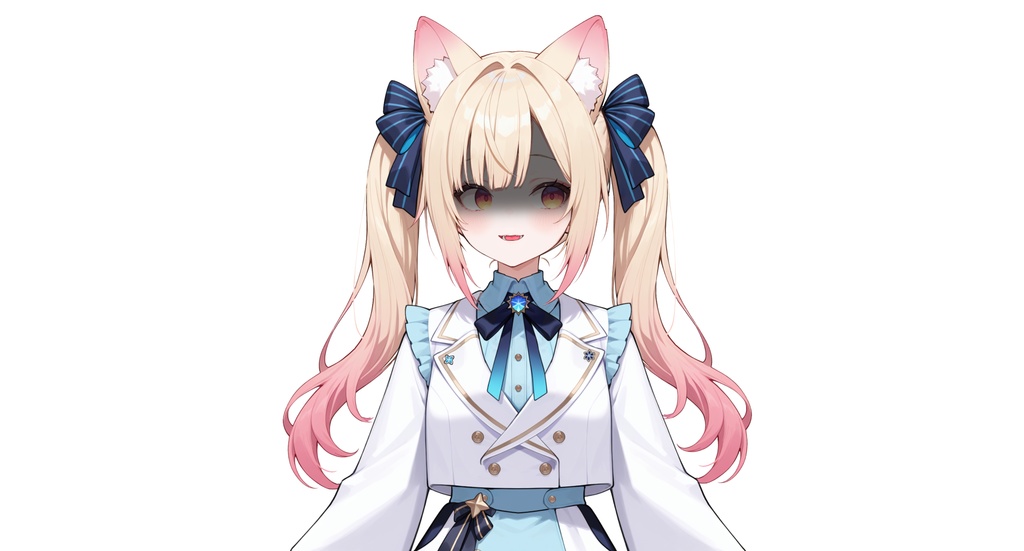 【live2dモデル】猫耳ツインテール少女・髪型変更&ちび化対応・多表情モデル | Cat-eared Twin-tail Girl・Hairstyle Change & Chibi Mode・Multi Expressions【VTS対応】