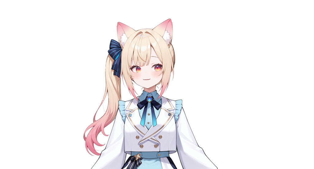 【live2dモデル】猫耳ツインテール少女・髪型変更&ちび化対応・多表情モデル | Cat-eared Twin-tail Girl・Hairstyle Change & Chibi Mode・Multi Expressions【VTS対応】