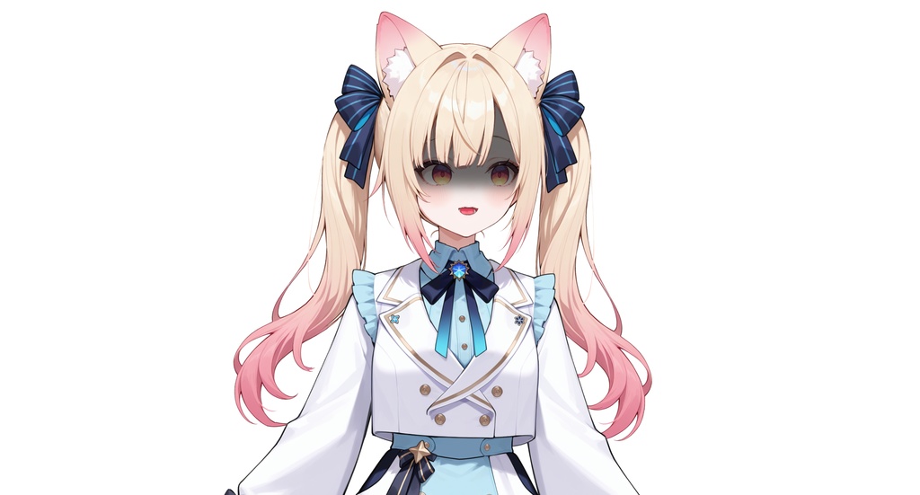 【live2dモデル】猫耳ツインテール少女・髪型変更&ちび化対応・多表情モデル | Cat-eared Twin-tail Girl・Hairstyle Change & Chibi Mode・Multi Expressions【VTS対応】