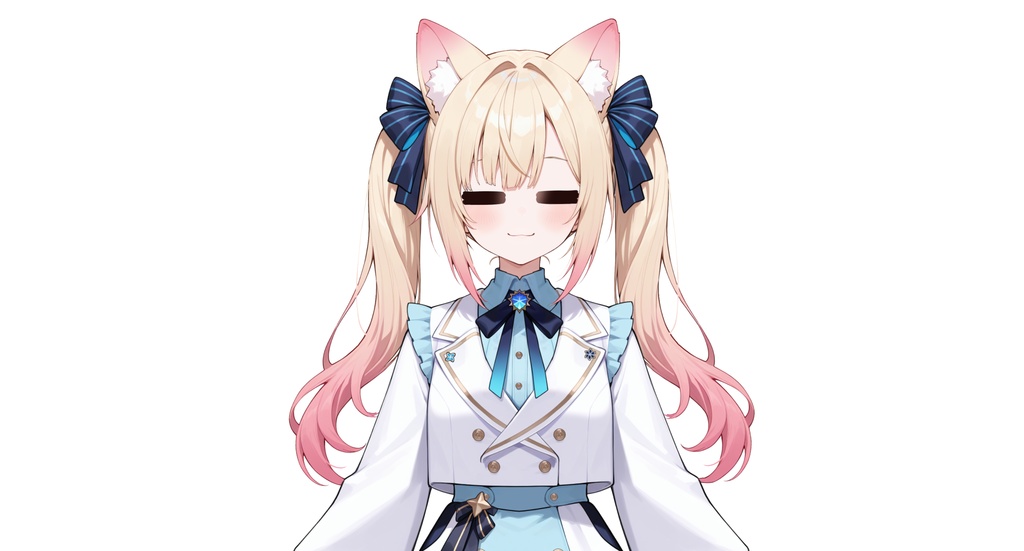 【live2dモデル】猫耳ツインテール少女・髪型変更&ちび化対応・多表情モデル | Cat-eared Twin-tail Girl・Hairstyle Change & Chibi Mode・Multi Expressions【VTS対応】