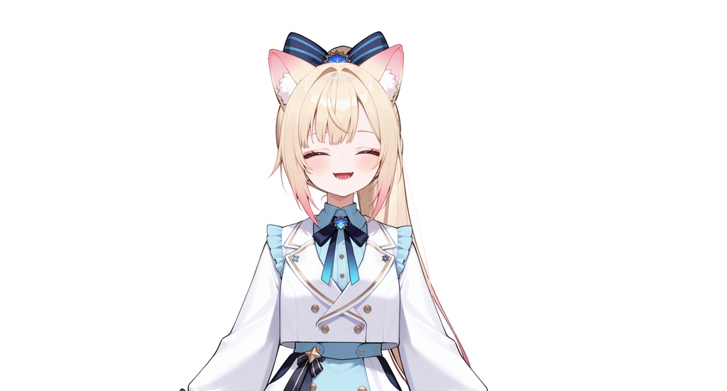 【live2dモデル】猫耳ツインテール少女・髪型変更&ちび化対応・多表情モデル | Cat-eared Twin-tail Girl・Hairstyle Change & Chibi Mode・Multi Expressions【VTS対応】