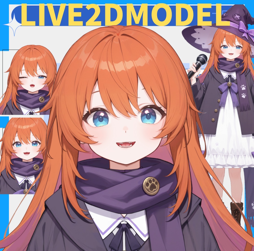 【live2dモデル】ルナ猫系魔女|Luna Cat Witch【VTS対応】