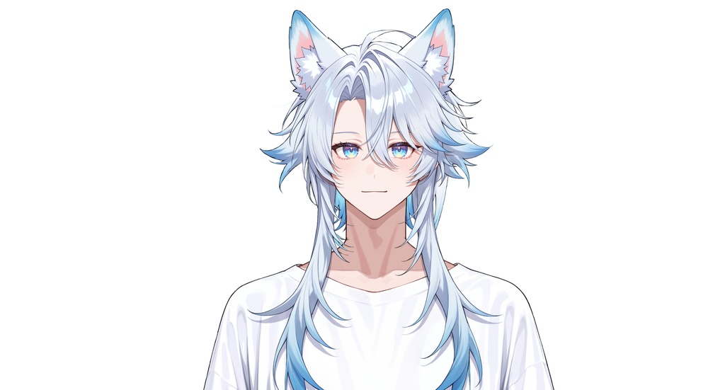 【live2dモデル】ユキ白髪狼耳アイドル | Yuki White-haired Wolf-eared Idol【VTS対応】