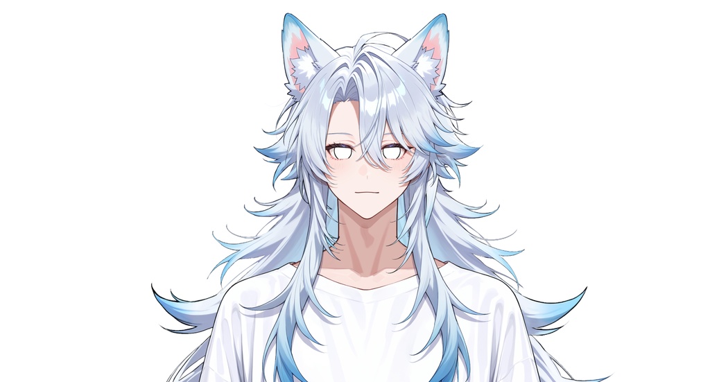 【live2dモデル】ユキ白髪狼耳アイドル | Yuki White-haired Wolf-eared Idol【VTS対応】