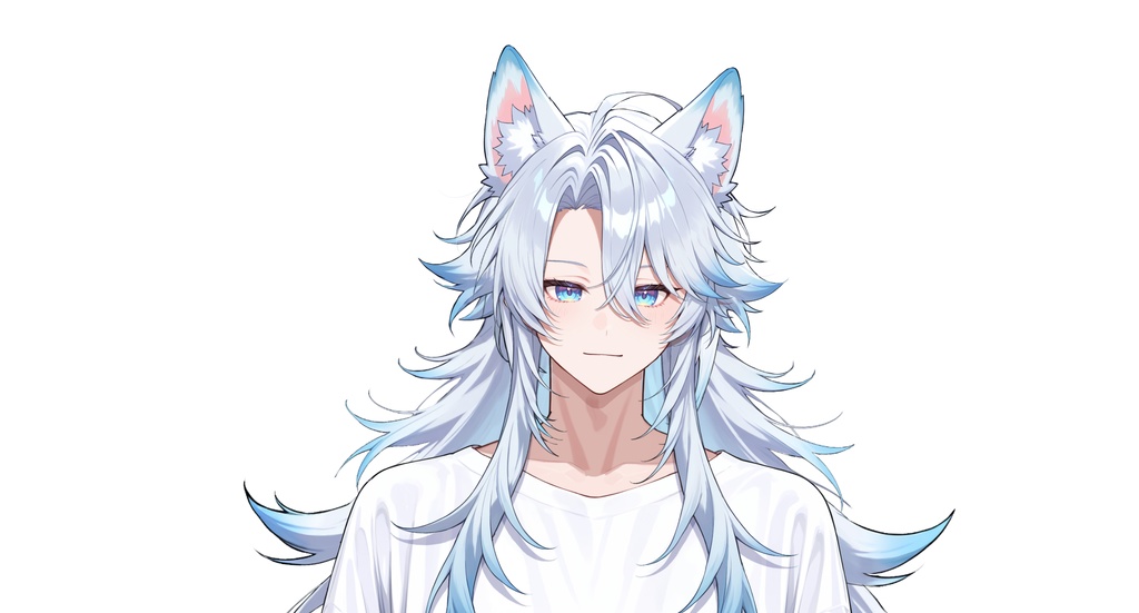 【live2dモデル】ユキ白髪狼耳アイドル | Yuki White-haired Wolf-eared Idol【VTS対応】