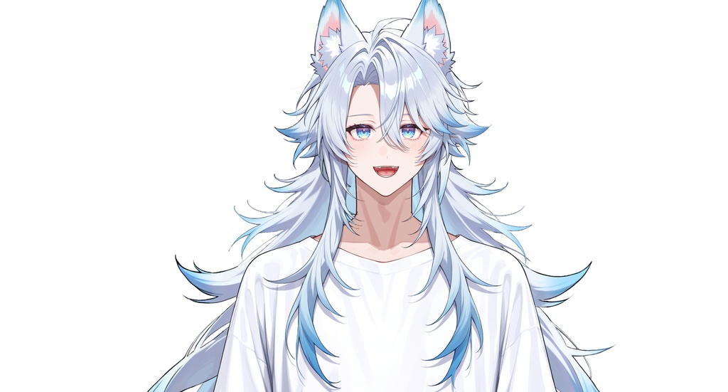 【live2dモデル】ユキ白髪狼耳アイドル | Yuki White-haired Wolf-eared Idol【VTS対応】