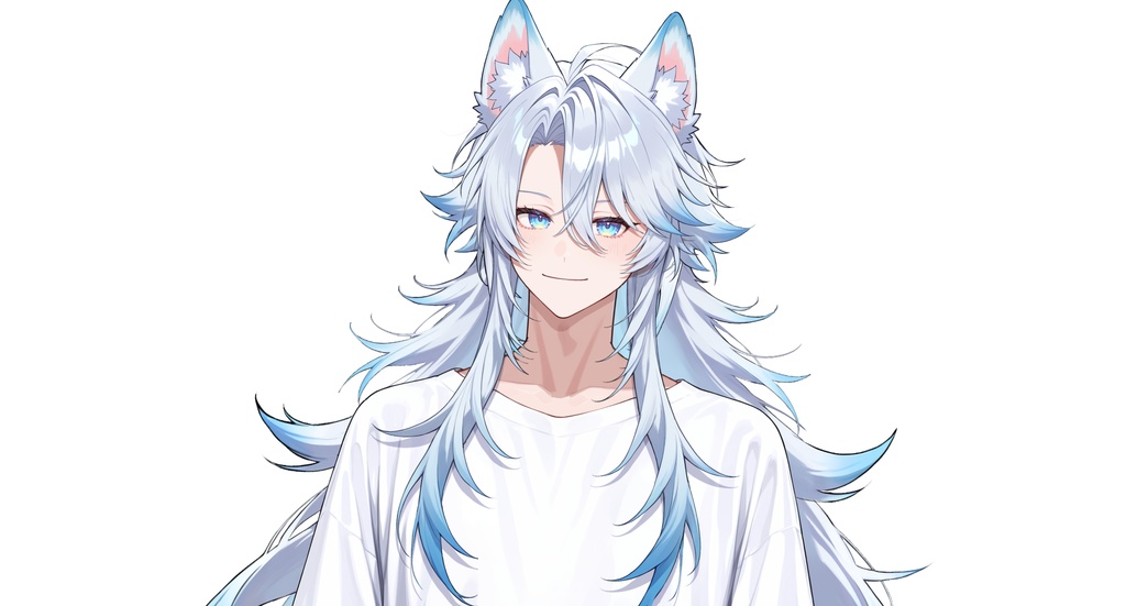 【live2dモデル】ユキ白髪狼耳アイドル | Yuki White-haired Wolf-eared Idol【VTS対応】