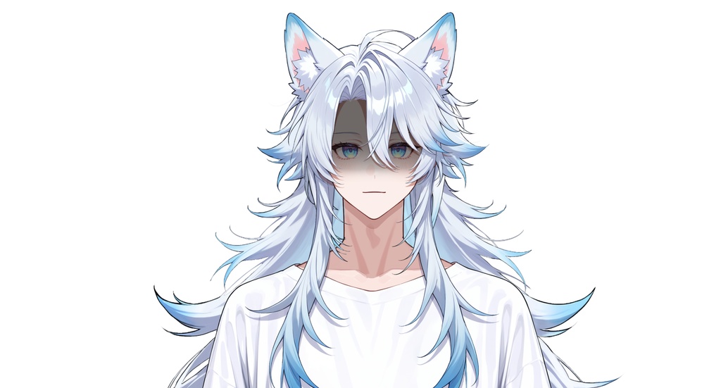 【live2dモデル】ユキ白髪狼耳アイドル | Yuki White-haired Wolf-eared Idol【VTS対応】