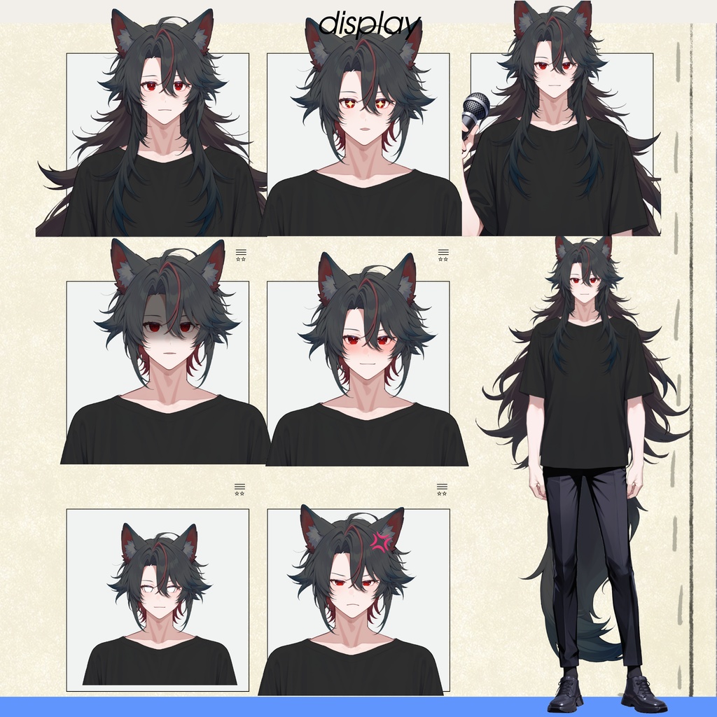 【live2dモデル】ユキ白髪狼耳アイドル | Yuki White-haired Wolf-eared Idol【VTS対応】