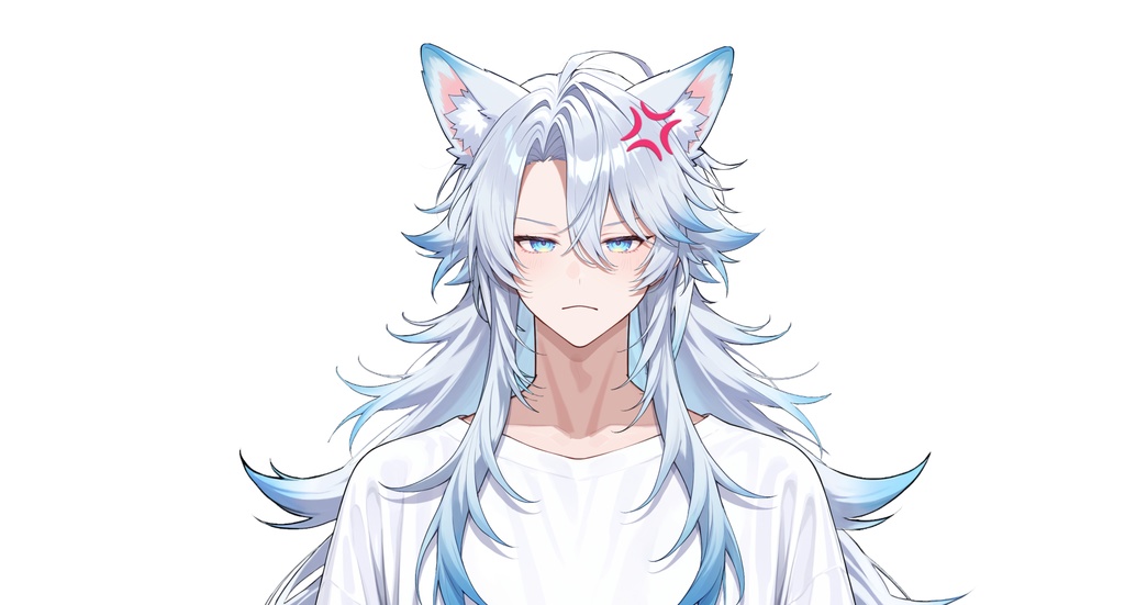 【live2dモデル】ユキ白髪狼耳アイドル | Yuki White-haired Wolf-eared Idol【VTS対応】