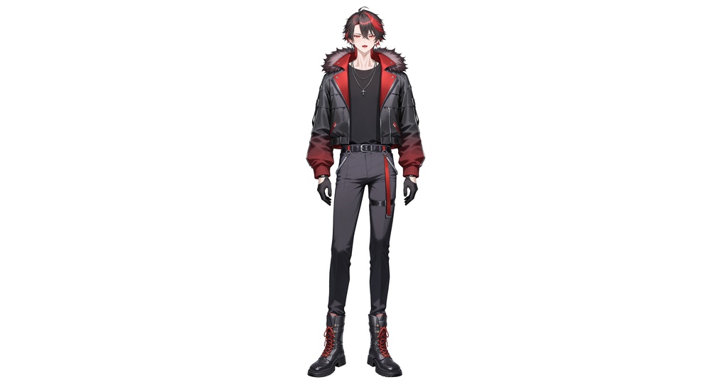 【live2d汎用モデル】クロ黒髪ストリート系アイドル| Kuro Black-haired Street Idol【VTS対応】