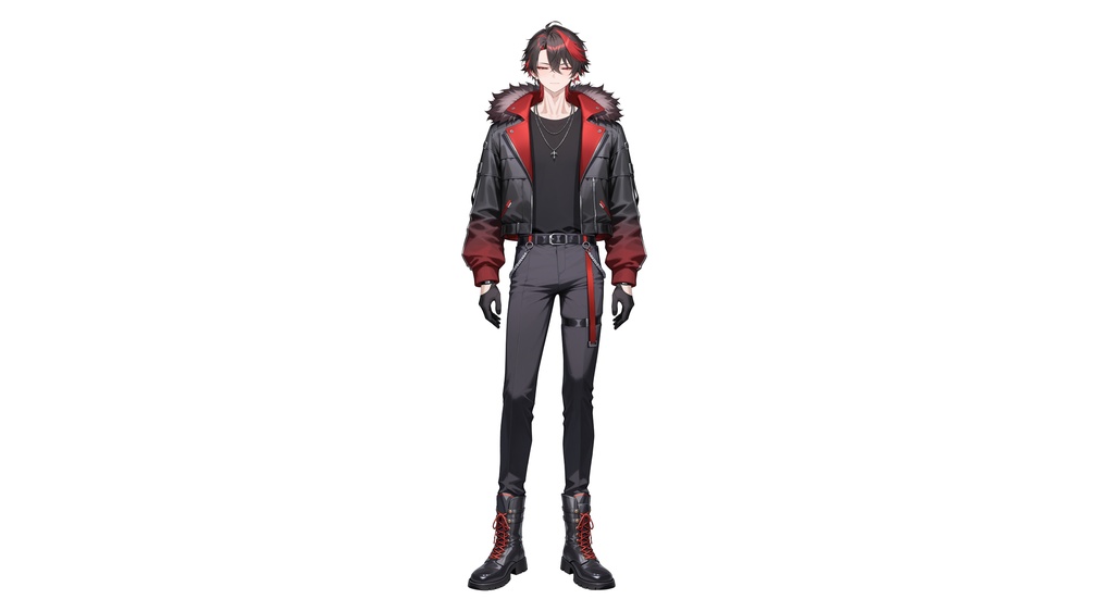 【live2d汎用モデル】クロ黒髪ストリート系アイドル| Kuro Black-haired Street Idol【VTS対応】