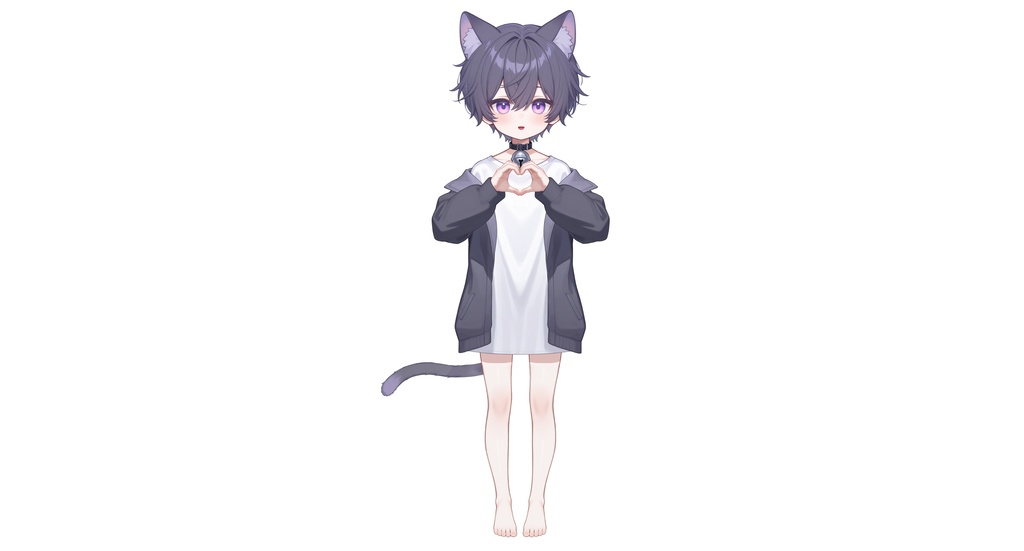 【live2dモデル】ネコ紫系男の子 | Neko Purple-themed Boy【VTS対応】