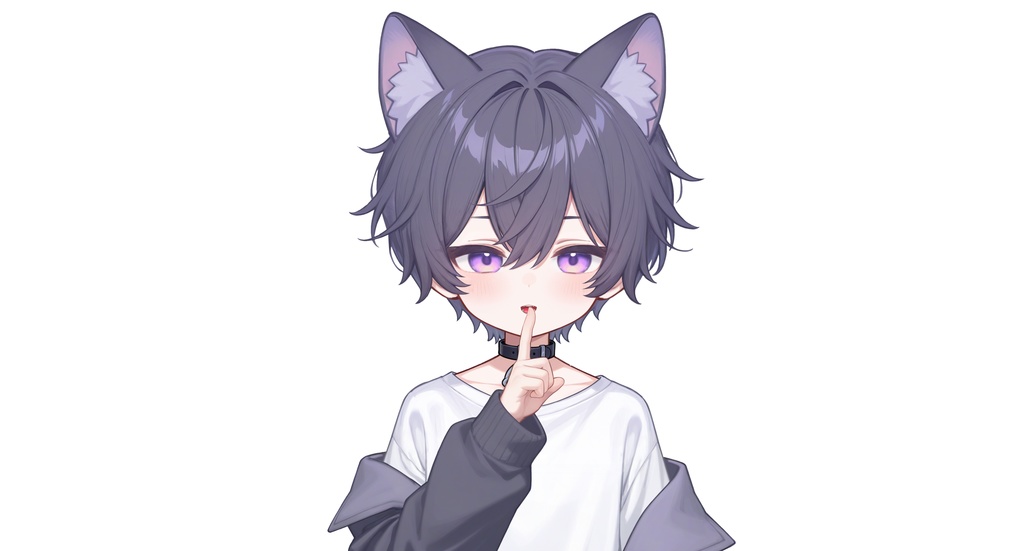 【live2dモデル】ネコ紫系男の子 | Neko Purple-themed Boy【VTS対応】