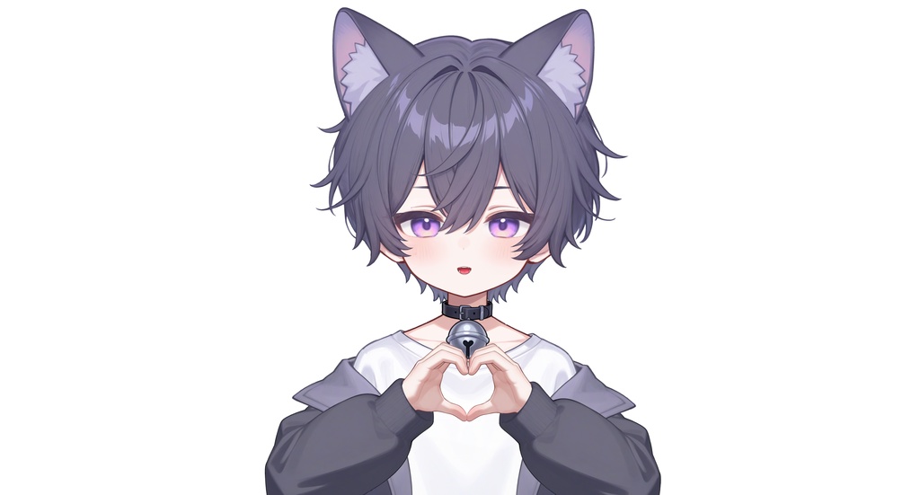 【live2dモデル】ネコ紫系男の子 | Neko Purple-themed Boy【VTS対応】