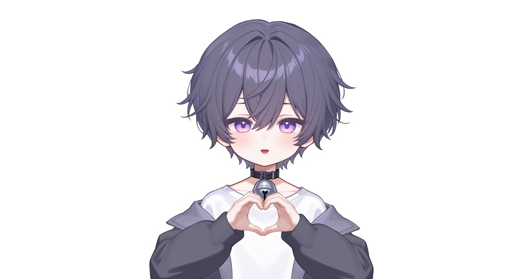 【live2dモデル】ネコ紫系男の子 | Neko Purple-themed Boy【VTS対応】