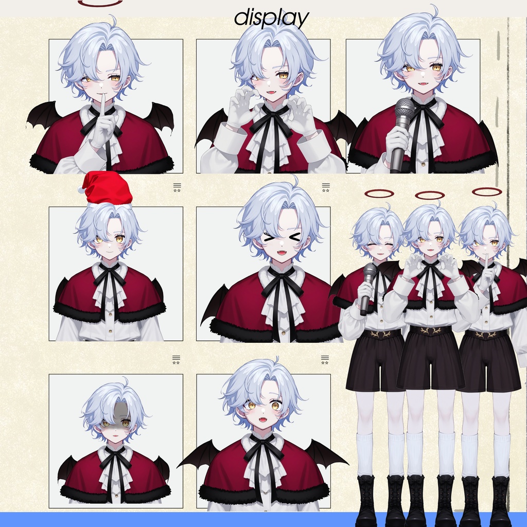 【live2d汎用モデル】ヴァンパイアエンジェル・多表情対応・VTS対応 | Vampire Angel・Multi Expressions・VTS Supported