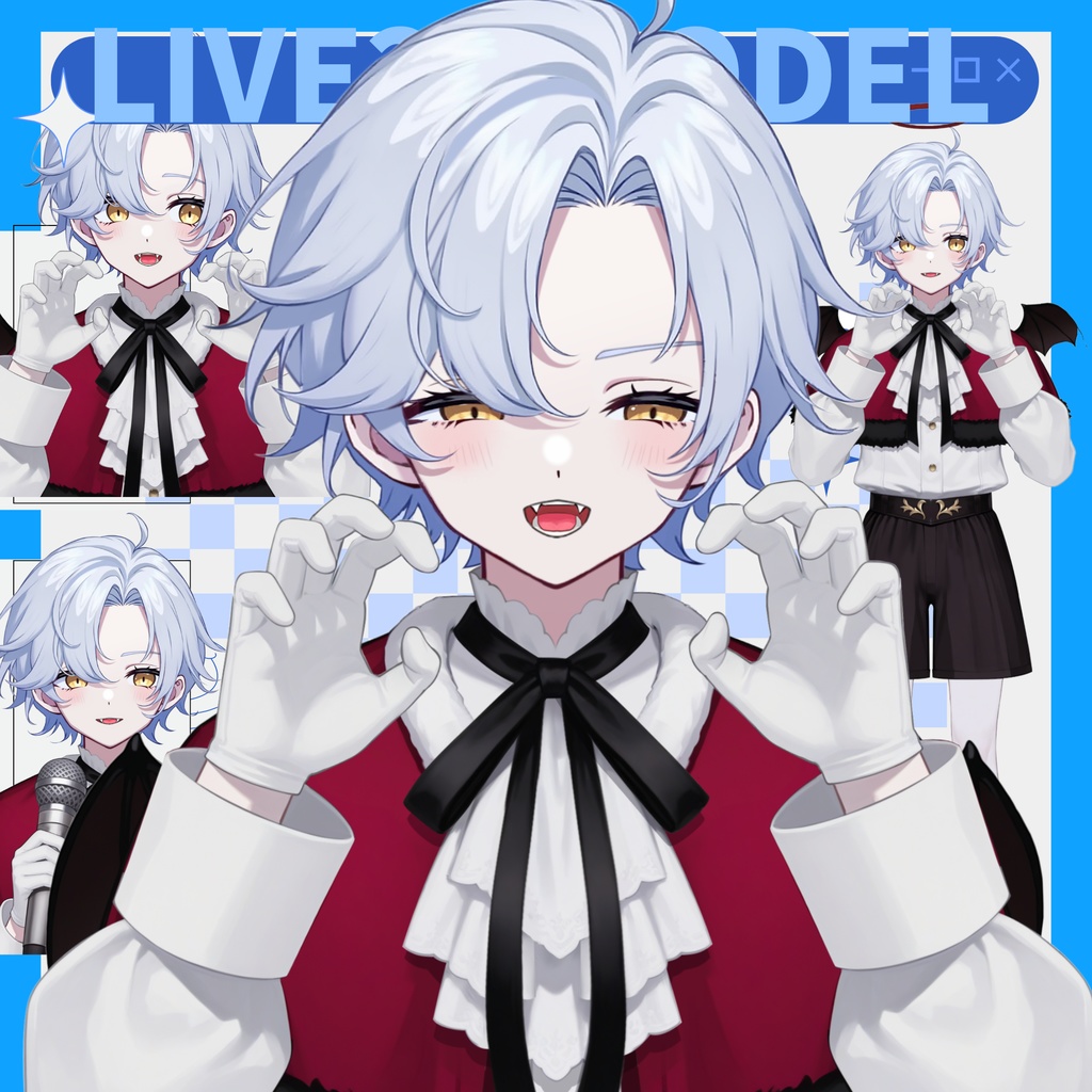 【live2d汎用モデル】ヴァンパイアエンジェル・多表情対応・VTS対応 | Vampire Angel・Multi Expressions・VTS Supported  🎃 ハロウィン特価中！