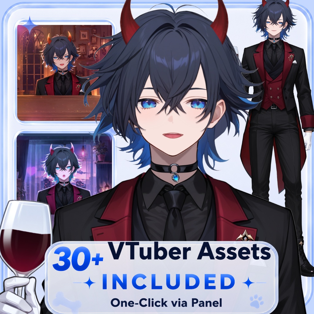 【live2d汎用モデル】ノーブルデビル・多表情対応・VTS対応 | Noble Devil・Multi Expressions・VTS Supported 