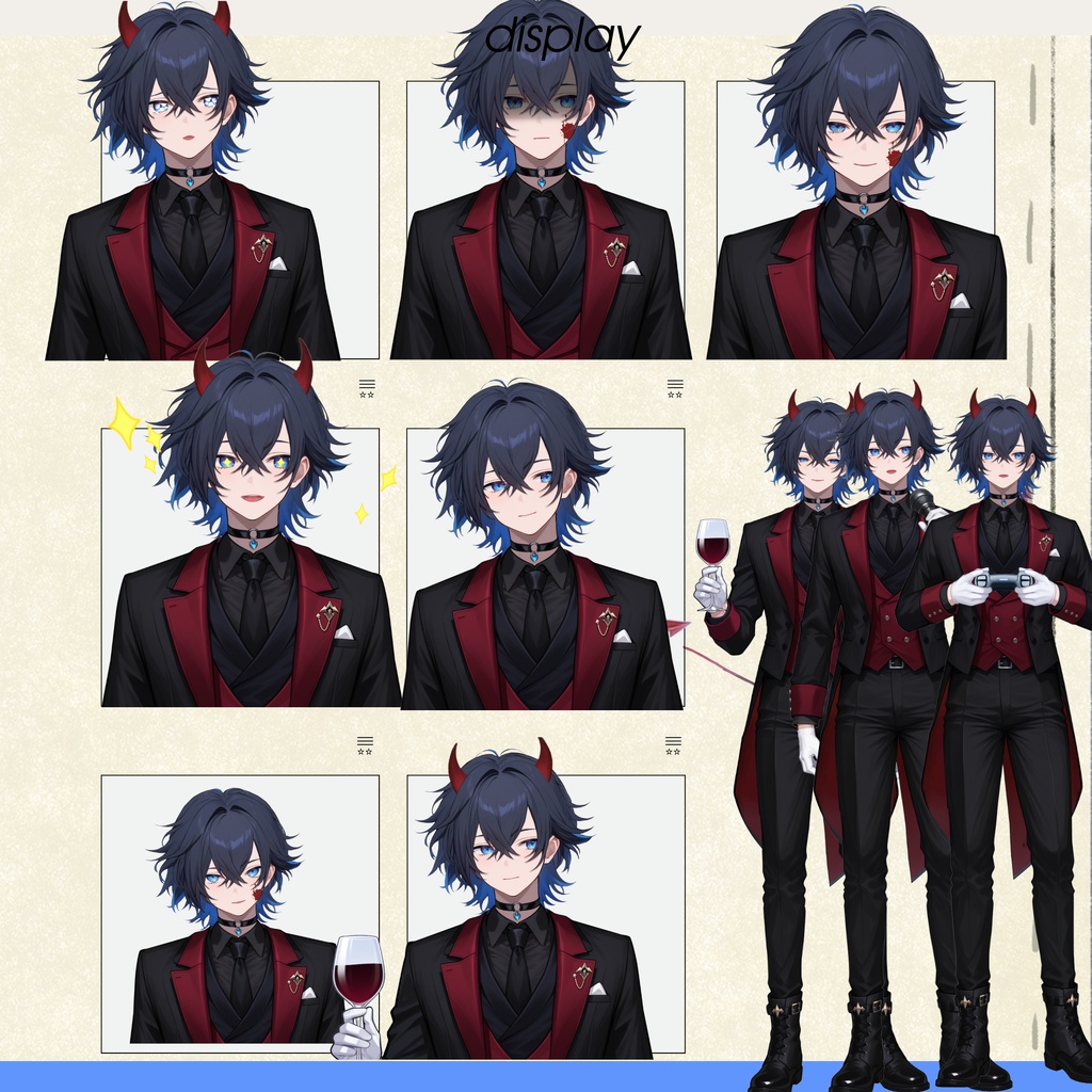 【live2d汎用モデル】ノーブルデビル・多表情対応・VTS対応 | Noble Devil・Multi Expressions・VTS Supported