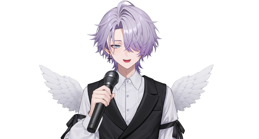 【live2d汎用モデル】地雷系天使・男の子・多表情対応・VTS対応 | Mine-type Angel Boy Live2D Model