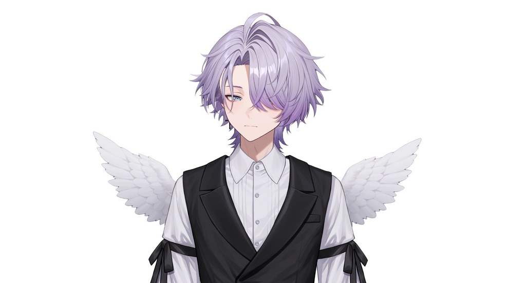 【live2d汎用モデル】地雷系天使・男の子・多表情対応・VTS対応 | Mine-type Angel Boy Live2D Model